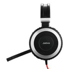 Jabra Evolve 80/Stereo/Jack/Drôt/MS/Čierna-strieborná