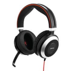 Jabra Evolve 80/Stereo/Jack/Drôt/MS/Čierna-strieborná