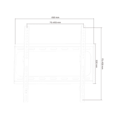 Cabletech Univerzálny držiak na stenu pre LED TV (26-55") LP34-44F