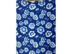 Povlečeme vše Bavlnené obliečky Modrý kvet 140x200, 80x80 cm