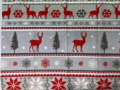 Povlečeme vše Bavlnené obliečky Vianočný sob 140x200, 70x90 cm