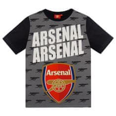 FAN SHOP SLOVAKIA Detské pyžamo Arsenal FC, tričko, šortky, šedá a čierna | 10-11r