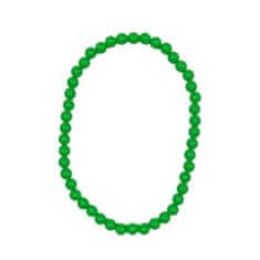 Retro neónové korále - náhrdelník - 80. roky - disco - zelené