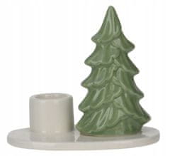 Koopman Sviečka na vianočný stromček zelená figúrka 10,5x6,5x9 cm