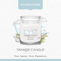 Yankee Candle Yankee Candle vonná sviečka Signature v skle medium Clean Cotton 368g