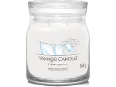 Yankee Candle Yankee Candle vonná sviečka Signature v skle medium Clean Cotton 368g