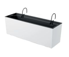 nabbi Plastový balkónový kvetináč DUC600W 58 cm - biela