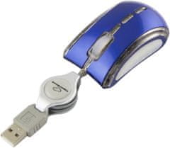 Esperanza EM109B Celaneo modrá Esperanza mini optická káblová USB myš