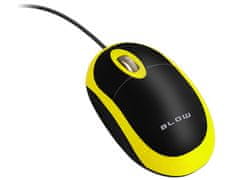 Blow 84-017# Blow MP-20 USB optická myš, žltá