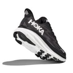 Hoka One One CLIFTON 9 WIDE Running shoes pre mužov, 44 EU, US10.5, Bežecké tenisky, Black/White, Čierna, 1132210-BWHT