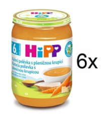 HiPP BIO Slepačia s pšeničnou krupicou 6x 190 g