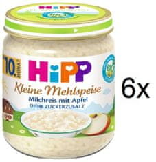 HiPP BIO Mliečna ryža s jablkami od uk. 9. mesiaca, 6 x 200g