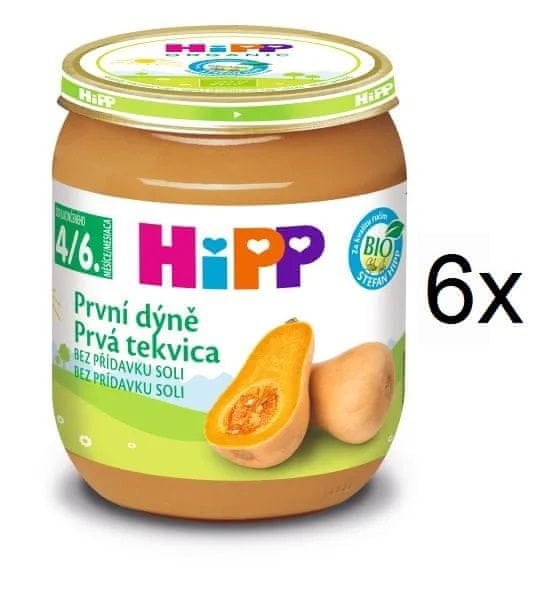 HiPP BIO Prvá tekvica - 6 x 125g