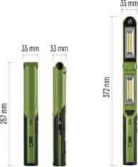 EMOS COB LED + LED nabíjací prac.svietidlo P4535, 670 lm, 2200 mAh