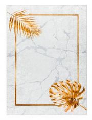 Dywany Łuszczów Kusový koberec Miro 51518.806 Leaves grey/gold 80x150