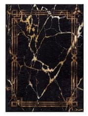 Dywany Łuszczów Kusový koberec Miro 51333.801 Marble black/gold 80x150