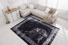 Dywany Łuszczów Kusový koberec Miro 51278.810 Marble black/white 80x150