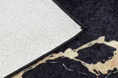 Dywany Łuszczów Kusový koberec Miro 51333.801 Marble black/gold 80x150