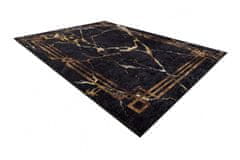 Dywany Łuszczów Kusový koberec Miro 51333.801 Marble black/gold 80x150