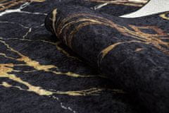 Dywany Łuszczów Kusový koberec Miro 51333.801 Marble black/gold 80x150