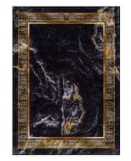 Dywany Łuszczów Kusový koberec Miro 51278.809 Marble black/gold 80x150