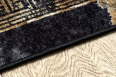 Dywany Łuszczów Kusový koberec Miro 51278.809 Marble black/gold 80x150