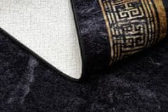 Dywany Łuszczów Kusový koberec Miro 51278.809 Marble black/gold 80x150
