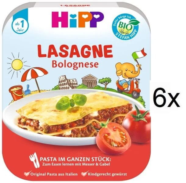 HiPP BIO Bolonské lazane od uk. 1. roku, 6 x 250 g