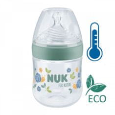 Nuk Dojčenská fľaša na učenie NUK for Nature s kontrolou teploty S zelená 