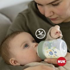 Nuk Dojčenská fľaša na učenie NUK for Nature s kontrolou teploty S hnedá 