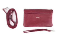 Dámska kožená crossbody kabelka 8002 Port wine