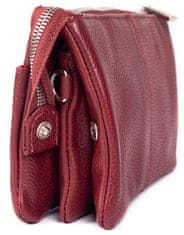 Dámska kožená crossbody kabelka 8002 Port wine