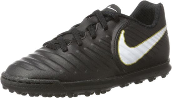 Nike JR TIEMPOX RIO IV TF FOOTBALL SHOES pre deti, 35 EU, US3Y, Kopačky , Black/White Black, Čierna, 897736-002