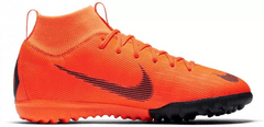 Nike JR SUPERFLYX 6 ACADEMY GS TF FOOTBALL SHOES pre deti, 38.5 EU, US6Y, Kopačky, Orange/Black, Oranžová, AH7344-810