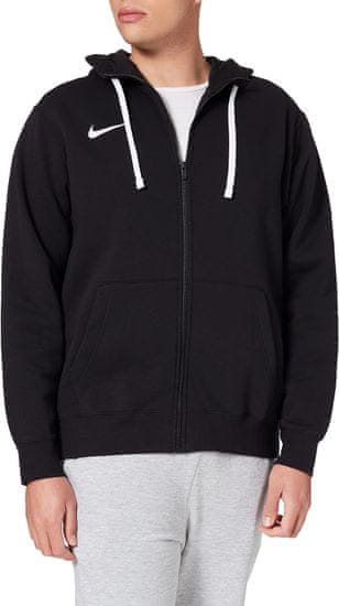 Nike Park Fleece Full Zip Hoodie pre mužov, L, Mikina na zips, Black/White, Čierna, CW6887-010