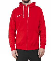 Nike Park Fleece Full Zip Hoodie pre mužov, M, Mikina na zips, University Red/White, Červená, CW6887-657