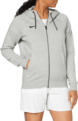 Nike Park Fleece Full Zip Hoodie pre ženy, S, Mikina na zips, Dark Grey Heather/Black, Sivá, CW6955-063