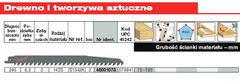 shumee MILWAUKEE RECIMEROVACÍ PÍLOVÝ LIST 240/8,5mm HCS 3 ks. DREVO