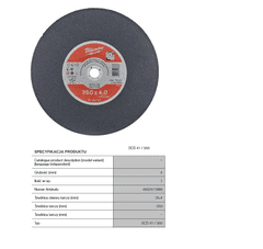 shumee MILWAUKEE SHIELD M. 350x4.0mm x 41 CUTWSCS PRO+