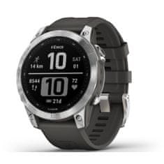 Garmin Inteligentné hodinky fenix 7 Silver / Black Band