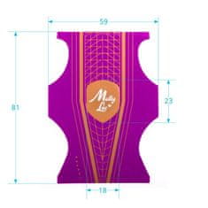 Allepaznokcie Šablóny na nechty Molly obojstranné fialové 500ks