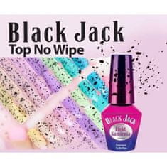 MollyLac gél lak Top coat Black Jack bezvýpotkový 10ml