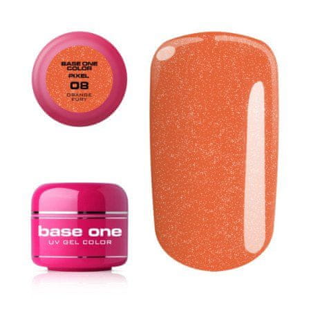 Silcare Base One Pixel UV gél 08 Orange Fury 5 g