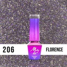 MollyLac 206. MOLLY LAC gél lak FLORENCE 5ml