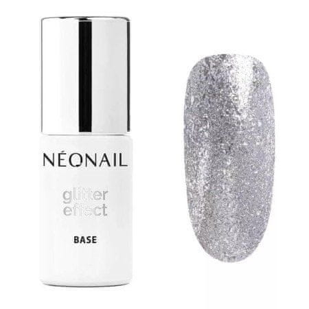 Neonail báza Glitter effect Silver Twinkle 7,2ml