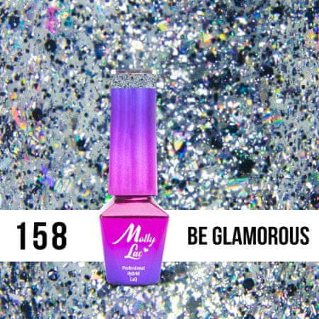 MollyLac 158. MOLLY LAC gél lak - Be Glamorous 5ML