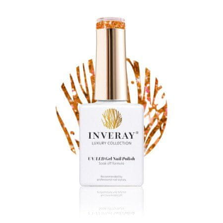 Inveray UV/LED Gél lak N°144 AUTUMN FLAME 10ml