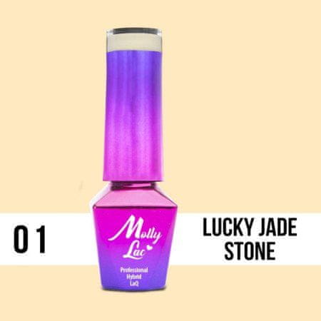 MollyLac 01. MOLLY LAC gél lak - LUCKY JADE STONE 5ML