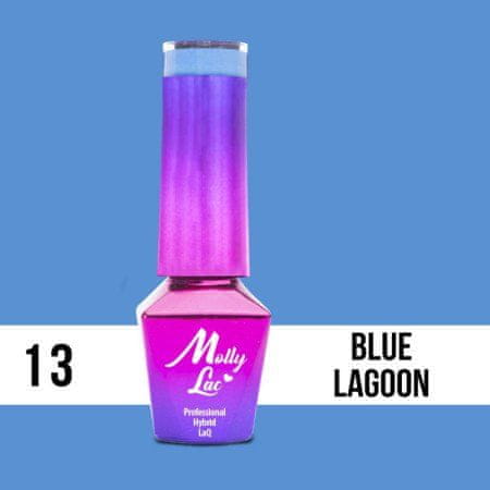 MollyLac 13. MOLLY LAC gél lak -Blue Lagoon 5ML