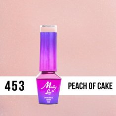 MollyLac 453. MOLLY LAC gél lak BonBons Peach of cake 5ml